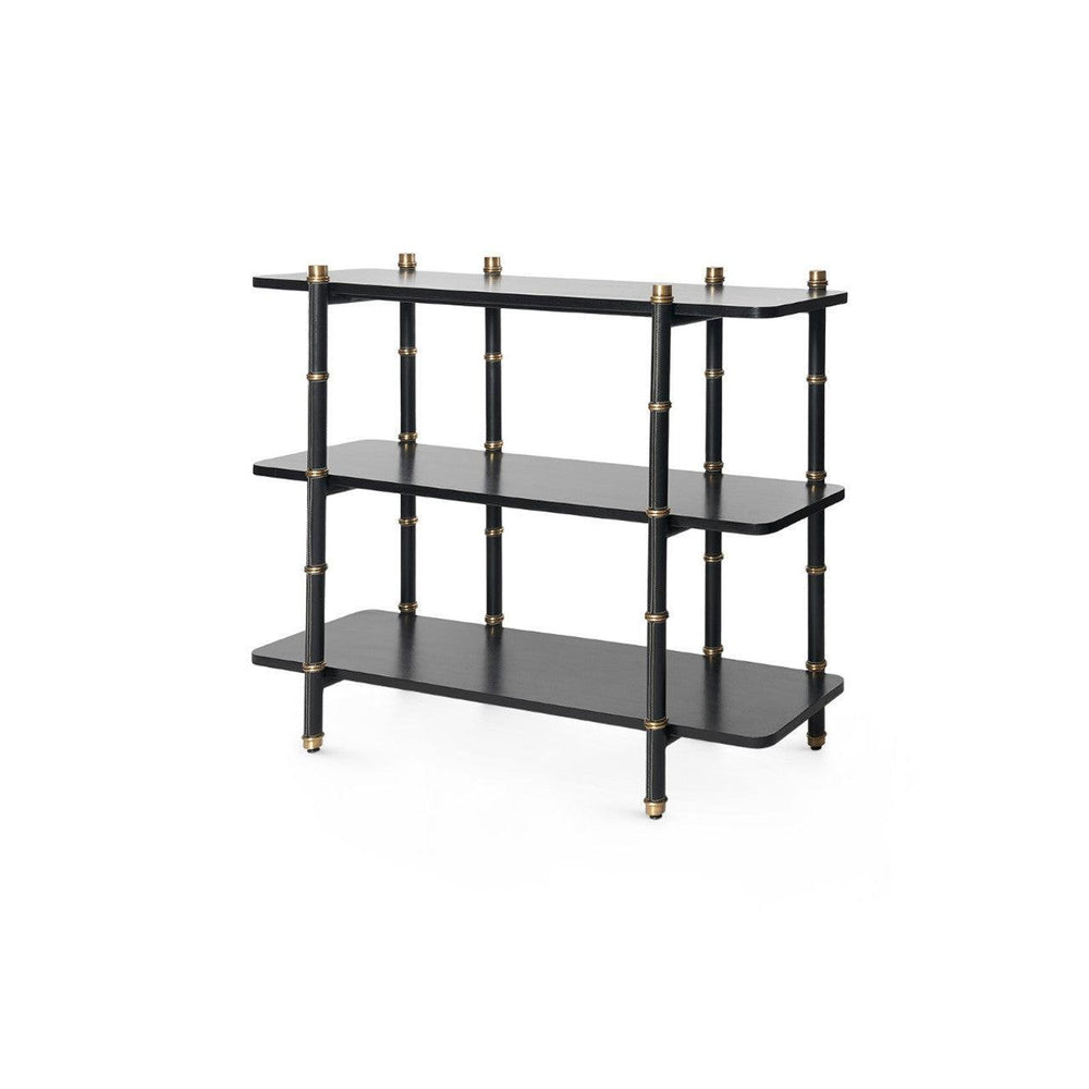 Reneau Low Shelf-Blue Hand Home