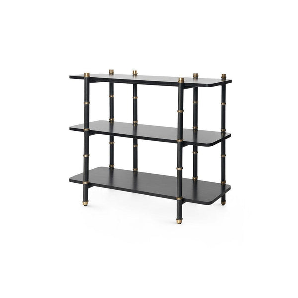 Reneau Low Shelf-Blue Hand Home
