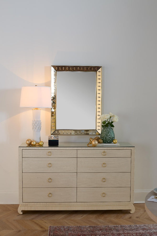 Reese Small Mirror, Antique Champagne Mirror