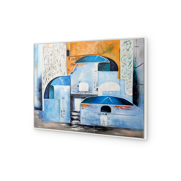 Reggio Framed Canvas, Multi-Color