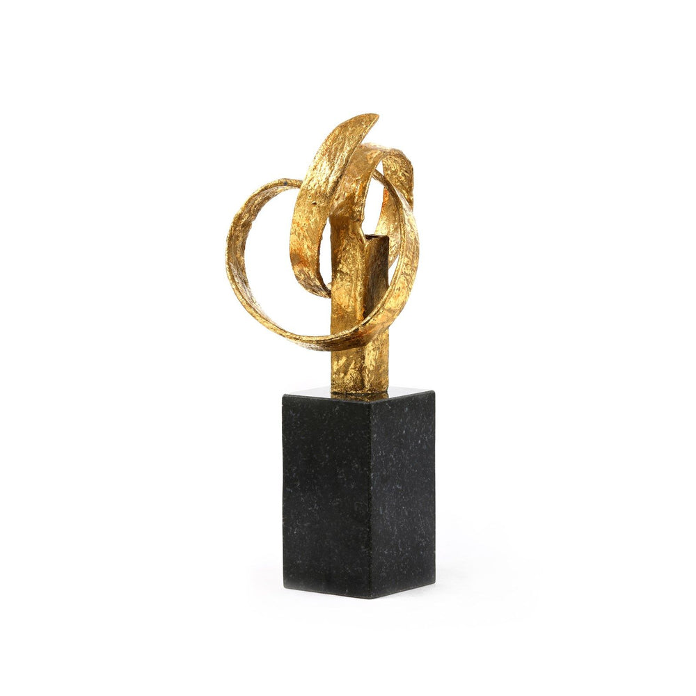 Ribbon Statue / Gold Leaf-Villa & House-Blue Hand Home