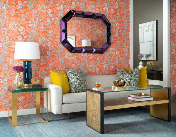 Romano Wall Mirror, Alexandrite Purple