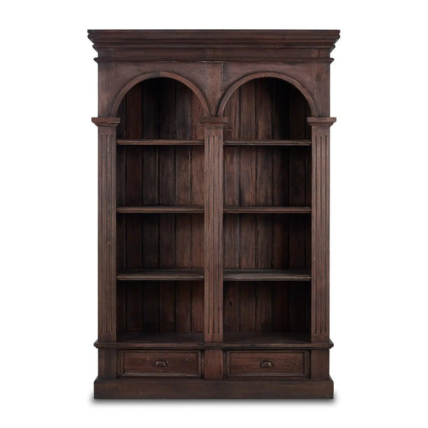 Roosevelt Double Arch Bookcase-Blue Hand Home