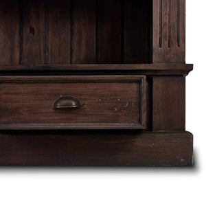 Roosevelt Double Arch Bookcase-Blue Hand Home
