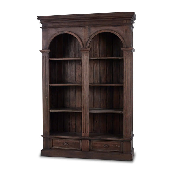 Roosevelt Double Arch Bookcase-Blue Hand Home
