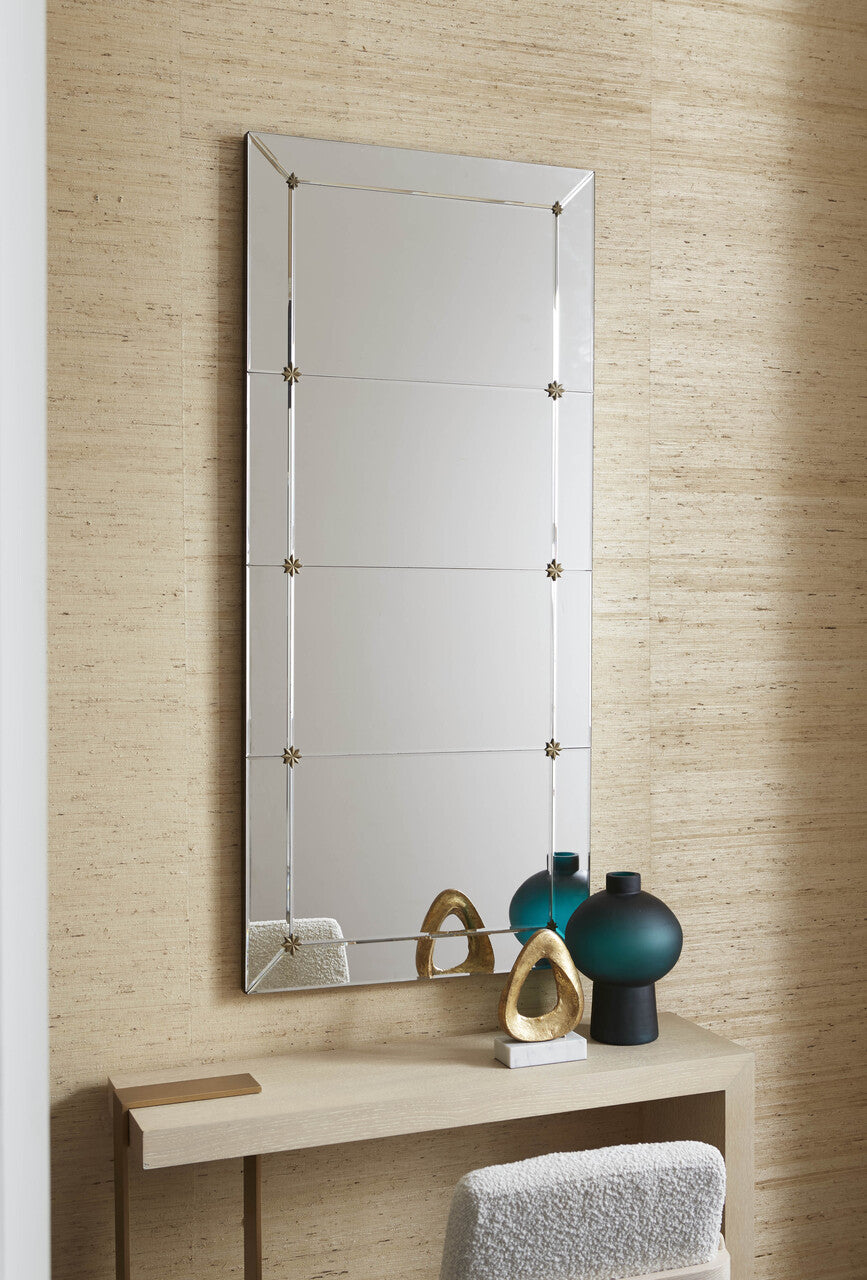 Rosette Mirror, Clear | Elegant French Country Wall Accent