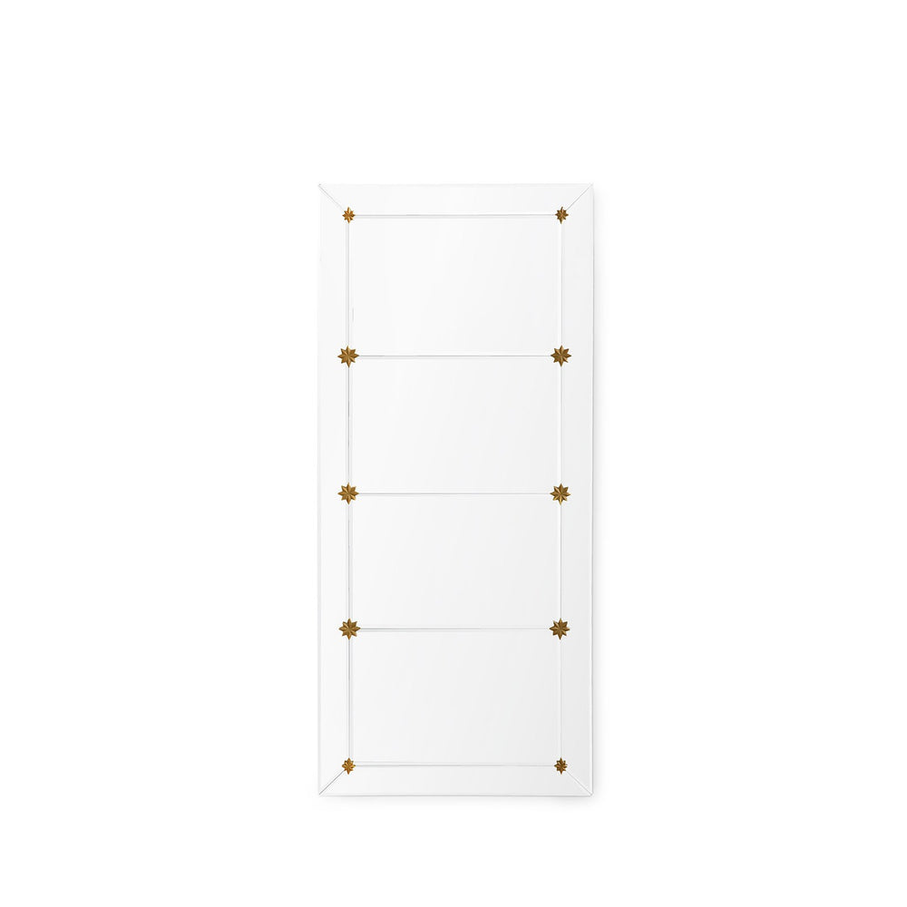 Rosette Mirror, Clear | Elegant French Country Wall Accent