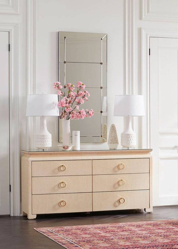 Rosette Large Mirror, Clear