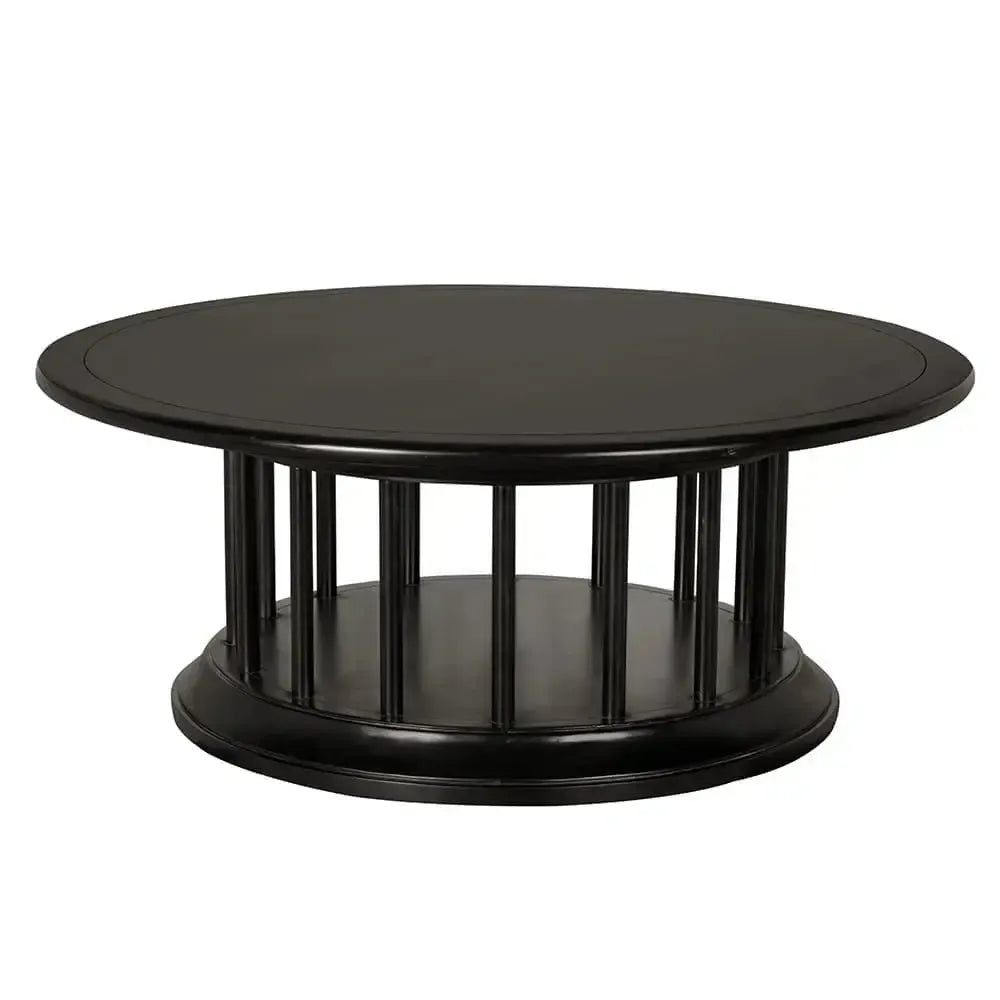 Round Coffee Table-Noir Furniture-Blue Hand Home