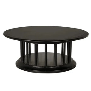 Round Coffee Table-Noir Furniture-Blue Hand Home