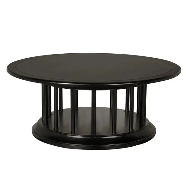 Round Coffee Table-Noir Furniture-Blue Hand Home