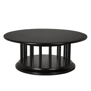 Round Coffee Table-Noir Furniture-Blue Hand Home