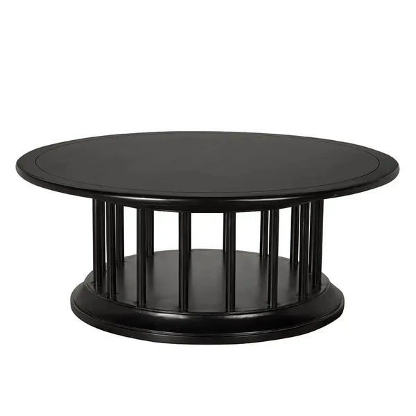 Round Coffee Table-Noir Furniture-Blue Hand Home