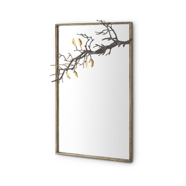 Villa & House Rowan Large Mirror, Antique Brass