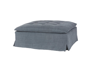 Sage Ottoman-Blue Hand Home