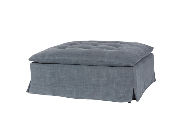 Sage Ottoman-Blue Hand Home