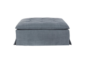 Sage Ottoman-Blue Hand Home