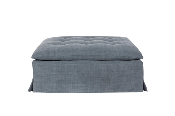 Sage Ottoman-Blue Hand Home
