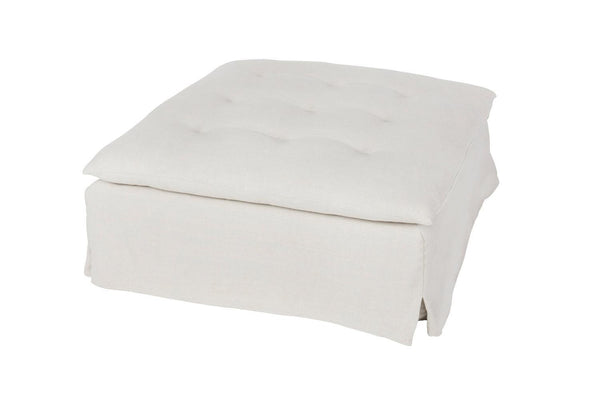 Sage Ottoman-Blue Hand Home