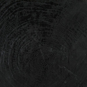 Samson Stool/Side Table, Black Burnt Resin-Noir Furniture-Blue Hand Home
