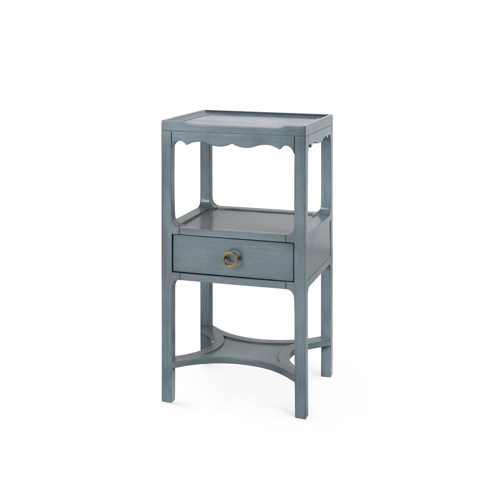 Sara 1-Drawer End Table-Blue Hand Home