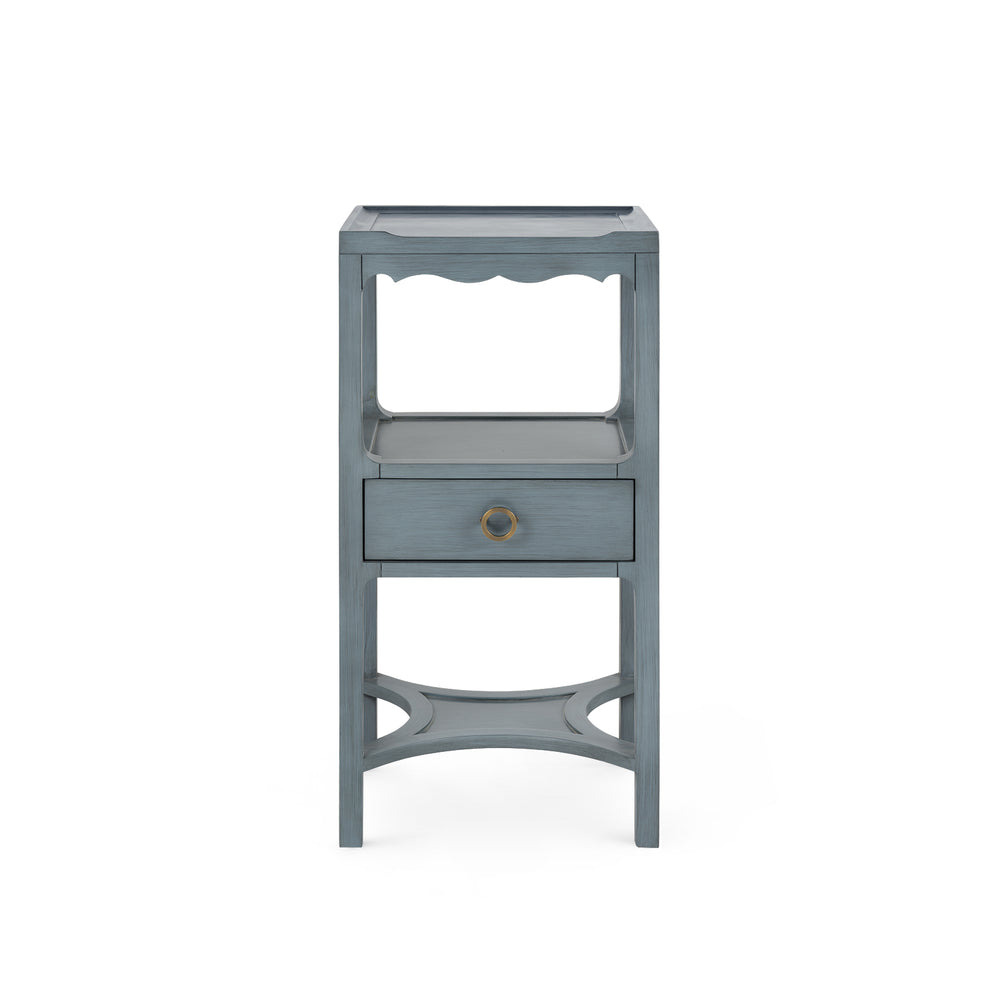 Sara 1-Drawer End Table-Blue Hand Home