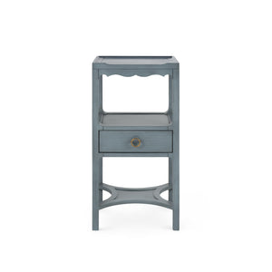 Sara 1-Drawer End Table-Blue Hand Home