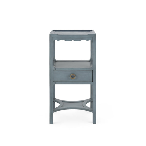 Sara 1-Drawer End Table-Blue Hand Home