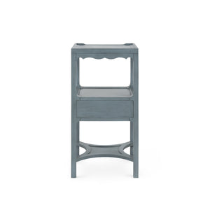 Sara 1-Drawer End Table-Blue Hand Home