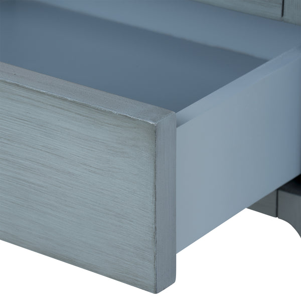 Sara 1-Drawer End Table-Blue Hand Home