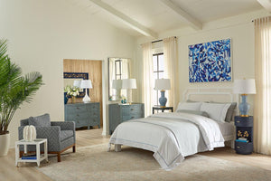 Sara 1-Drawer End Table-Blue Hand Home