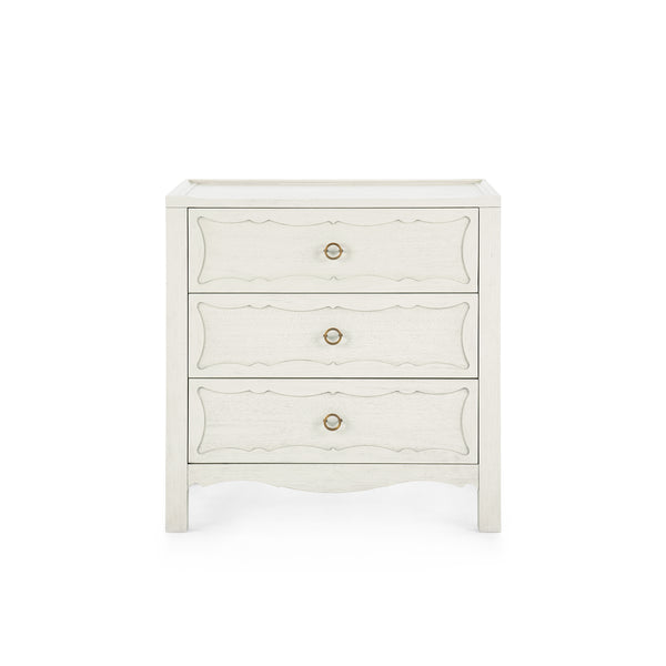 Sara 3-Drawer End Table-Blue Hand Home