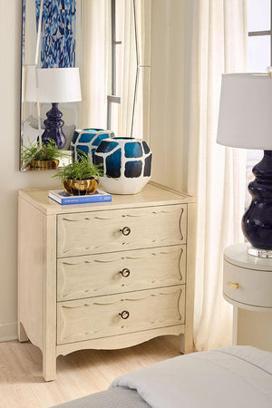 Sara 3-Drawer End Table-Blue Hand Home