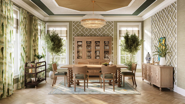 Savannah Display Cabinet w/ Glass Door-Blue Hand Home