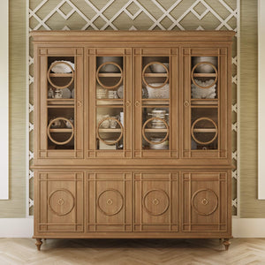 Savannah Display Cabinet w/ Glass Door-Blue Hand Home