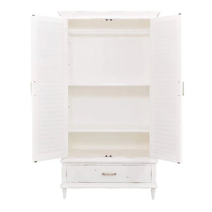 Sawyer Wardrobe w/ Shutter Door-Blue Hand Home