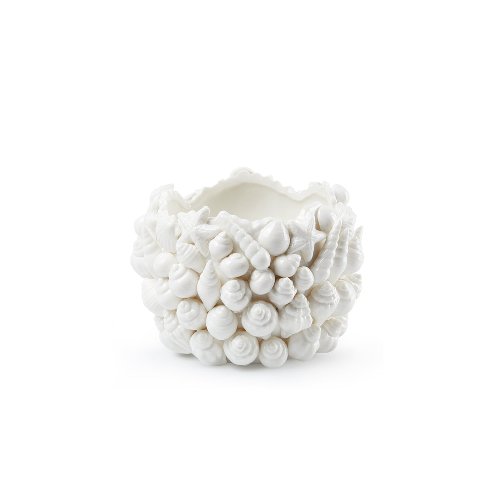 Sanibel Medium Vase, Blanc de Chine