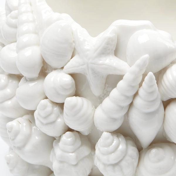 Sanibel Medium Vase, Blanc de Chine