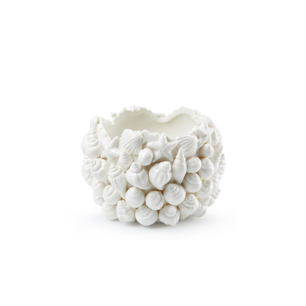 Sanibel Medium Vase, Blanc de Chine