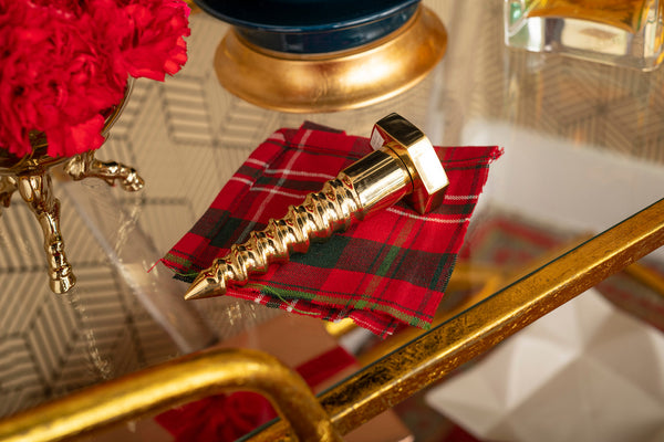 Screw Statue in Polished Solid Brass by Villa & House