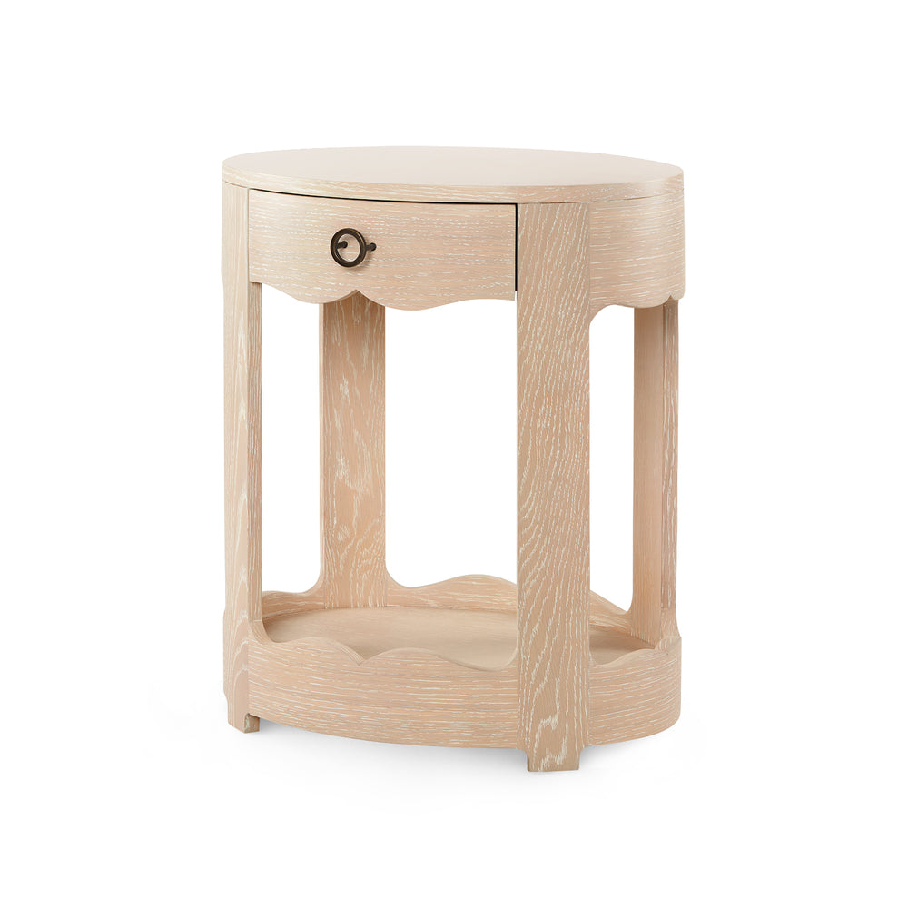 Scarlett 1-Drawer End Table-Blue Hand Home