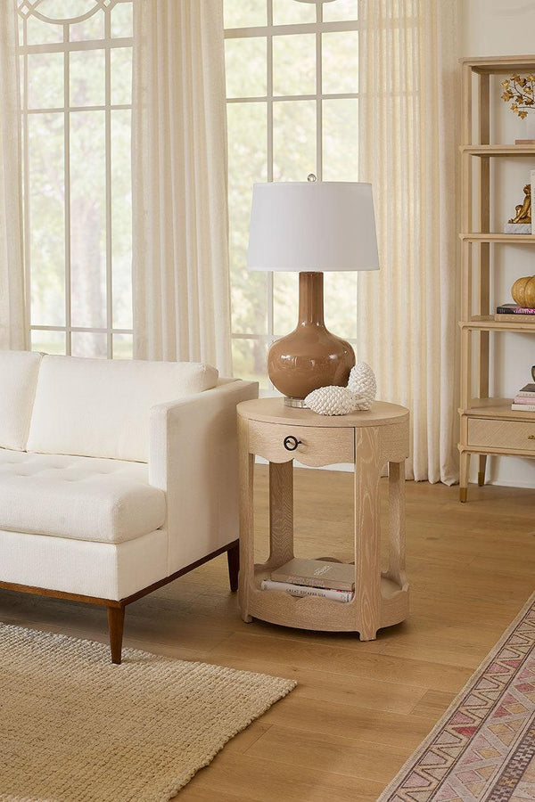 Scarlett 1-Drawer End Table-Blue Hand Home