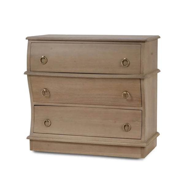 Serpentine Bedside Table-Blue Hand Home