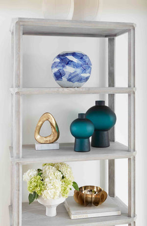 Sharri Medium Vase, Dark Persian Green