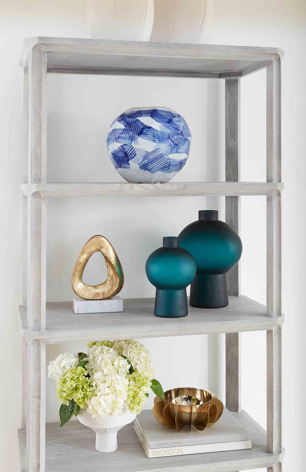 Sharri Medium Vase, Dark Persian Green