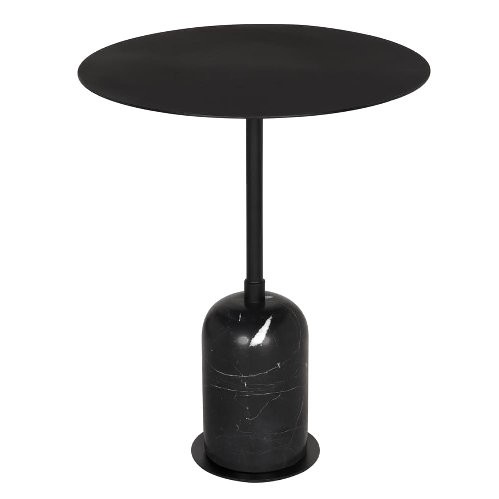 Shantu Side Table with Metal Top-Blue Hand Home