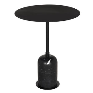 Shantu Side Table with Metal Top-Blue Hand Home