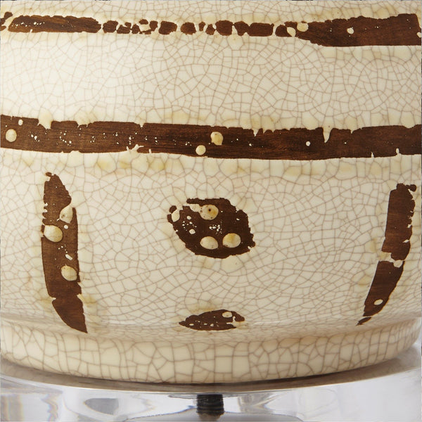 Shino Lamp / Ivory and Brown-Villa & House-Blue Hand Home