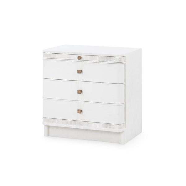 Sienna 3-Drawer Side Table-Blue Hand Home
