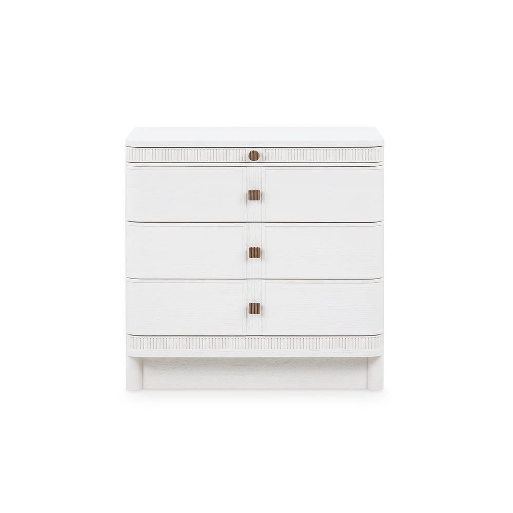 Sienna 3-Drawer Side Table-Blue Hand Home